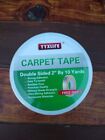 YYXLIFE 2 in x 10 yrd Double Sided Carpet Tape for Area Rugs - White NEW Unopene