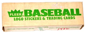 1988 Fleer Baseball Logo Stickers And Trading Cards Box - Picture 1 of 24