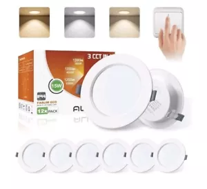 LED Einbaustrahler 230V Flach 15W Decken Spots Warm-/Neutral-/ Kaltweiß 6 Stk. - Bild 1 von 9