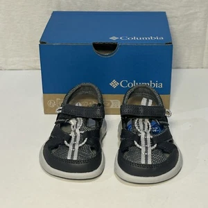 Columbia Sandals Toddler Boys 4 Youth Techsun Wave Trail Water Sport Grey Ice - Picture 1 of 6