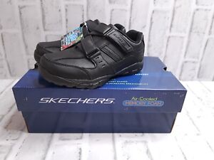 Skechers Grambler Zeem School Shoe Boys Size UK12 Black Memory Foam 