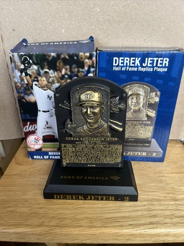 Derek Jeter Cooperstown Hall Of Fame HOF Replica Plaque NY Yankees SGA 9/9/2022 Cover