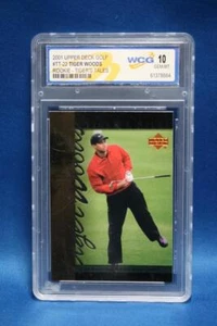 2001 Upper Deck Golf #TT-22 Tiger Woods Tigers Tales WCG Grade 10 GEM-MT 30035 - Bild 1 von 3