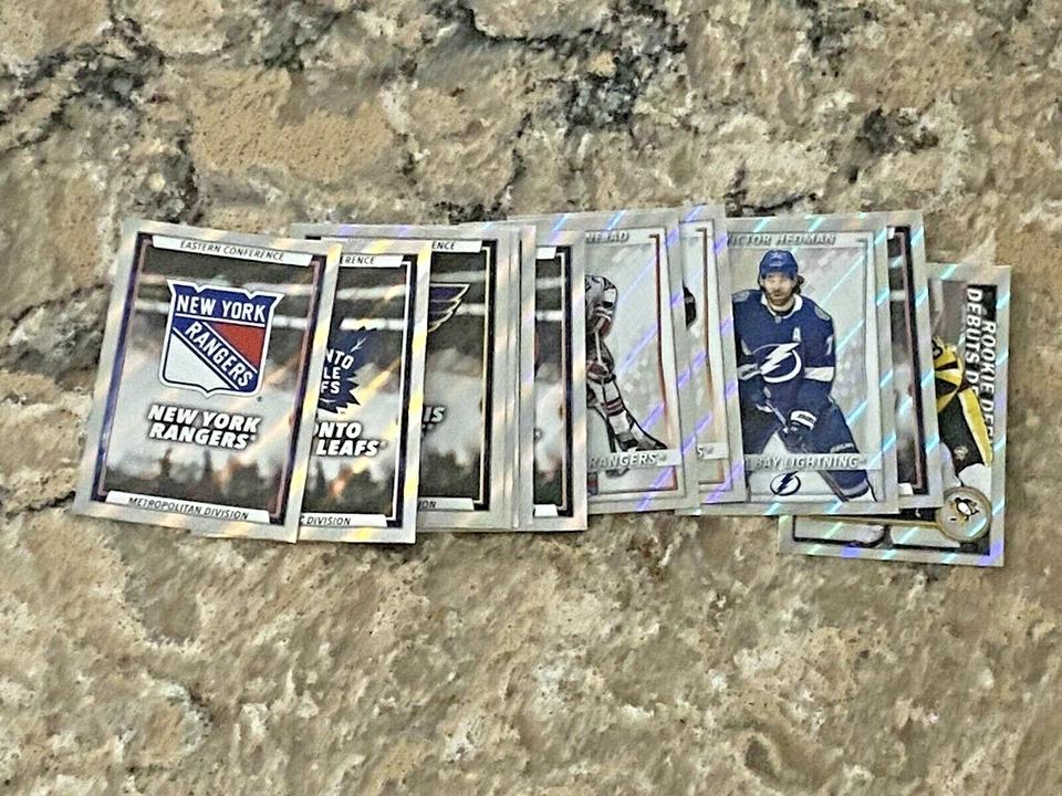 2020-21 Topps FOIL Hockey Stickers Pick 4 lot Complete your Book **Updated 12/27