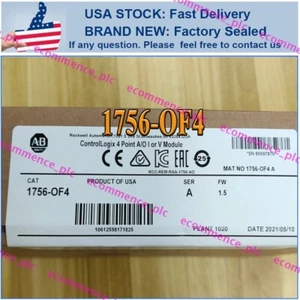 New Sealed NEW PLC 1756-OF4 SER A ControlLogix 4 Pt A/O I or V Module - Picture 1 of 1