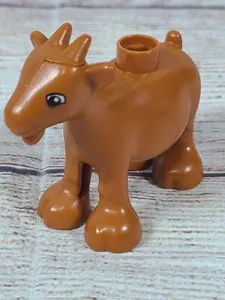 Lego Duplo Brown Goat Horns Farm Animal Mini Figure Toy Replacement - Picture 1 of 7