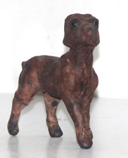 Antique Old Wooden Handcrafted Decorative Dog Figurine Collectible 10462