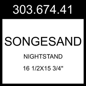 IKEA SONGESAND Nightstand White 16 1/2x15 3/4" 303.674.41 - Picture 1 of 1