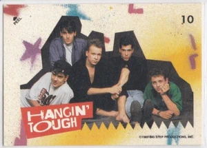 MM 1989 Big Step Production Sticker Card New Kids On The Block #10 Hangin' Tough - Picture 1 of 2