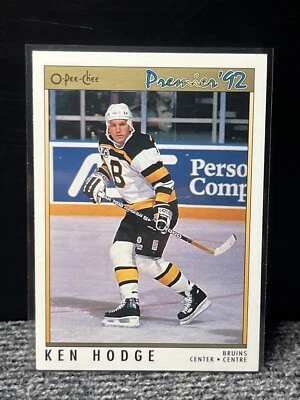 1991-92 O-Pee-Chee Premier - #41 Ken Hodge Jr. - Image 1 of 2