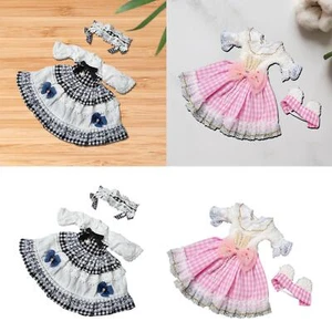 1:6 BJD Puppe Plaid Kleid Machen Sie Ihre Eigenen Puppen für 30cm Fashion - Picture 1 of 14