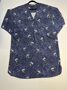 Camisón Big Dogs Santa Bárbara perro saltando sobre la luna azul L/XL - Imagen 1 de 8