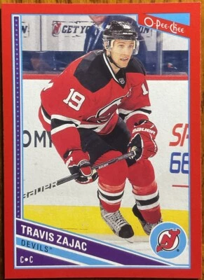 2013-14 O-Pee-Chee Red Travis Zajac #404 New Jersey Devils - Image 1 of 2