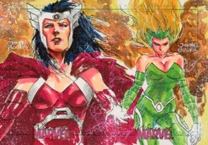 2013 Women of Marvel Serie 2 SketchaFEX Skizzenkarte Puzzle Jomar Bulda 1/1 - Bild 1 von 1