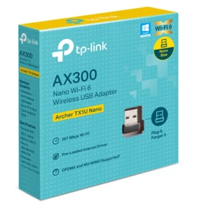TP-Link Archer TX1U Nano AX300 Nano Wi-Fi 6 Wireless USB Adapter , 287 Mbps at 2 - Picture 1 of 1