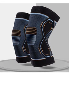 1PC Knitted Knee Sleeve Sports Support Compression Knee Brace Pad Knee Support - Picture 1 of 11