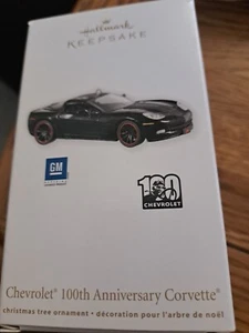 NEW HALLMARK KEEPSAKE 2011 CHEVROLET 100TH ANNIVERSARY CORVETTE GM XMAS ORNAMENT - Picture 1 of 2