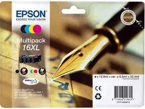 CARTUCCIA EPSON 16 XL PENNA ORIGINALE - MULTIPACK COLORI - Foto 1 di 6