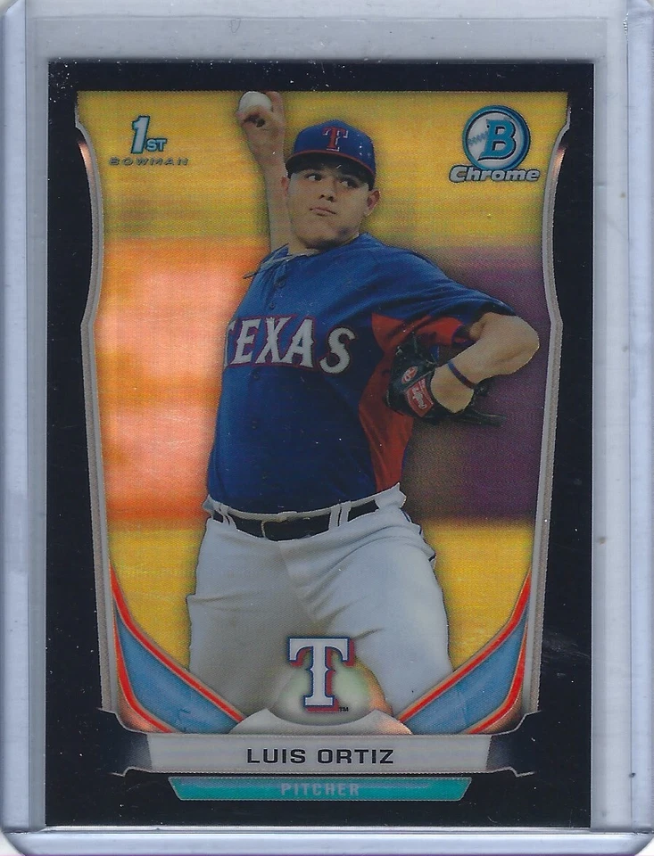 2014 Bowman Chrome Luis Ortiz #26 Black Refractor #71/75 Rookie RC First  - Image 1 of 1