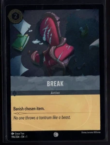 Lámina común Break 196/204 el primer capítulo de Disney Lorcana casi como nueva - Imagen 1 de 3