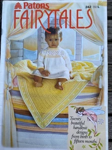 Patons Fairytales Baby Book 242 20 Patterns Knit & Crochet Birth to 15 Months - Picture 1 of 12