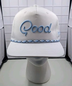 Good Good Mütze Kappe Druckknopflasche blau weiß das beste Seil Mütze Golf Trucker Netz gebraucht, in einwandfreiem Zustand - Bild 1 von 19
