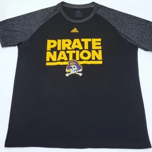 TEAM PUBLISHED Adidas Climalite East Carolina Pirate Nation schwarzes Shirt Herren 2XL - Bild 1 von 5