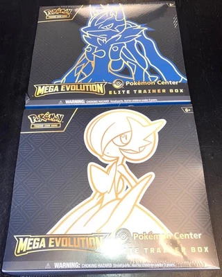 Pokemon Mega Evolution Pokemon Center Elite Trainer Box ETB Set of 2 NEW Sealed - Image 1 of 2