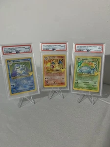 Pokemon Celebrations Charizard PSA 10, Blastoise PSA 10, Venusaur PSA 9 - Imagen 1 de 2