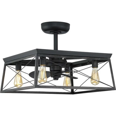 Progress Lighting Briarwood 14 Briarwood 14" 3 Blade Indoor - Black - Image 1 of 4