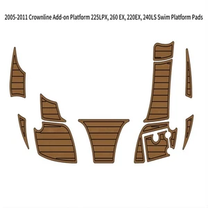 2005-2011 Crownline 225LPX 260EX 220EX 240LS Add-on Swim Platform Boat EVA Floor - Picture 1 of 15