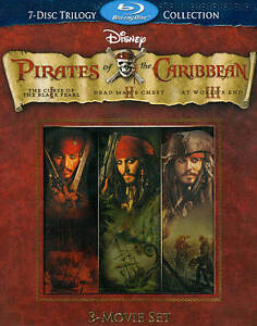Pirates of the Caribbean Trilogy 3 (Blu-ray Disc, 3 DVD) (2011, 6-Disc Set)