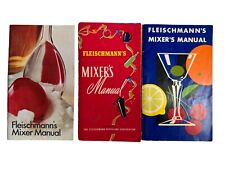 Fleischmanns Mixers Manual Mixology Vintage Bartending Recipes Art Deco x3