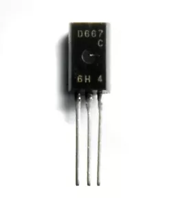 10pc NPN Transistor 2SD667 C Audio Amplifier TO-92 hfe= C * 80V 1A 900mW Renesas - Picture 1 of 1