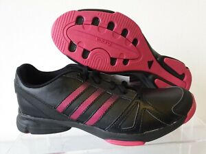Adidas Sumbrah Trainers Running Shoes GymG60853 UK 6 Black & Pink Leather (T218)