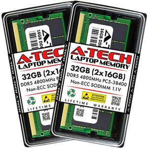 32GB 2x 16GB DDR5-4800 ASUS ROG Strix G713RC-KH039X G513RW-XS91-CA Memory RAM - Picture 1 of 7