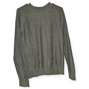 Women's Pull Over Long Sleeve Green Sweater Gap Size Medium Ribbed Edge - Picture 1 of 6
