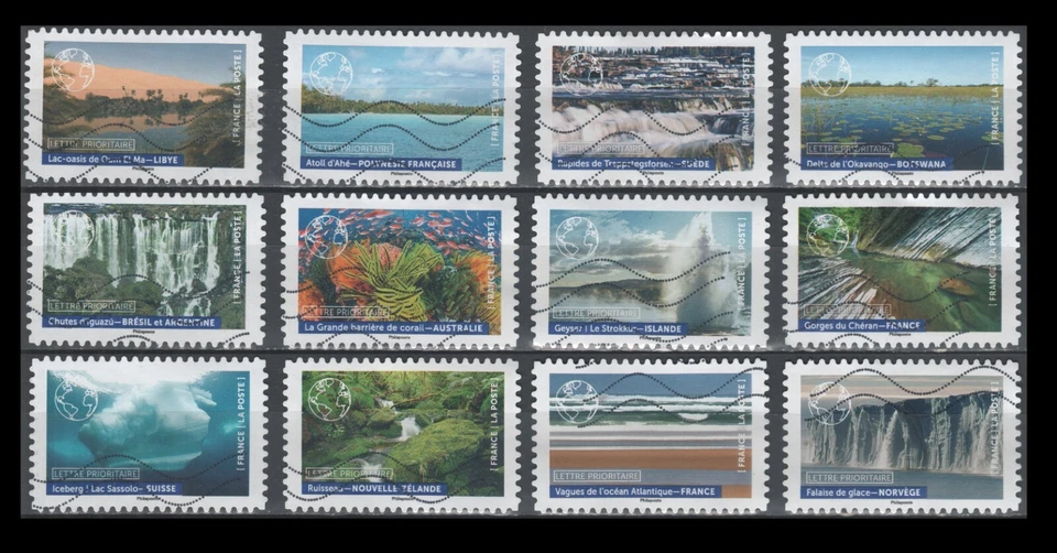 France "Our Blue Planet" FRN 7673-84 (12 USED Stamps, 2022) - Image 1 of 1