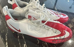 Brandon Meriweather 2010 handsignierte Pro Bowl Spiel - gebrauchte Nike Stollen - Patriots - Bild 1 von 3