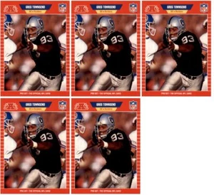 (5) 1989 Pro Set #463 Greg Townsend Los Angeles Raiders Card Lot - Picture 1 of 2