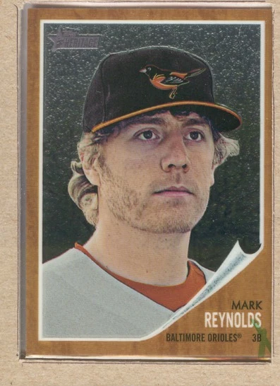 Mark Reynolds C8 2011 Topps Heritage Chrome (NrMt corner ding) 0021/1962 - Image 1 of 1
