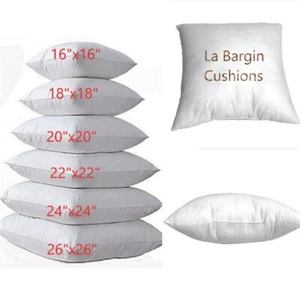 Premium Quality Polycotton  Cushion Pads  Inners 16", 18", 20", 22", 24", 26"  - Picture 1 of 9