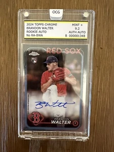 2024 Topps Chrome Brandon Walter Rookie Auto #RA-BWA Boston Red Sox - Picture 1 of 2