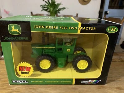Ertl John Deere 7020 4WD Tractor 1/32 Scale.  NIB - Image 1 of 3