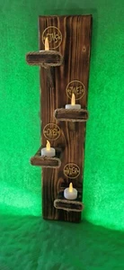 Adventskranz Holz Deko Weihnachten Advent zum Aufhängen - Bild 1 von 7