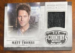 MATT THOMAS - Panini Country Music - Musician Materials Silver - S/N 011/199 - Bild 1 von 1
