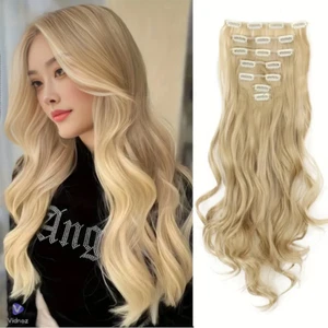 Clip in Haarverlängerung Haar 20 Zoll 130g 7 Stück Hair Extensions bY Modaleo Golden - Bild 1 von 4
