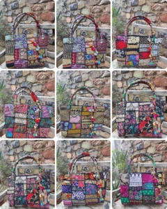 Schultertasche Einkaufstasche Handarbeit Banjara 10 Stück Großhandel Posten c - Bild 1 von 1