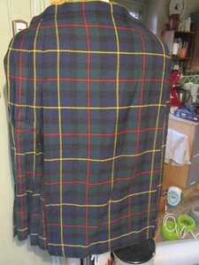 Vintage Highland Home Industries Pure Wool Tartan Kilt 30" Waist - Picture 1 of 3