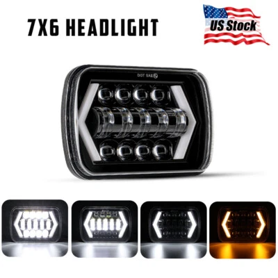 For Chevy C1500 C2500 C3500 Suburban Pickup LED Headlight Hi-Lo DRL Turn Signal - Image 1 of 4